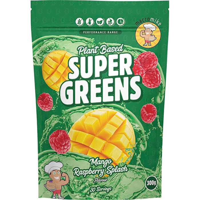 Macro Mike Super Greens Mango Raspberry Splash 300g