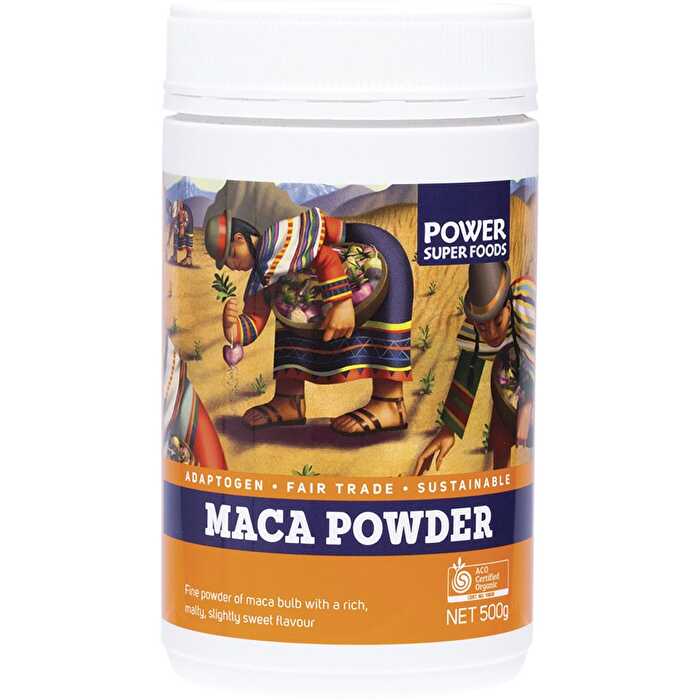 Power Super Foods Maca Powder Tub Certified Organic 500g