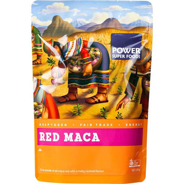 Power Super Foods Red Maca Powder Certified Organic 250g