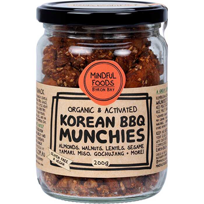 Mindful Foods Korean BBQ Munchies Organic & Activated 200g