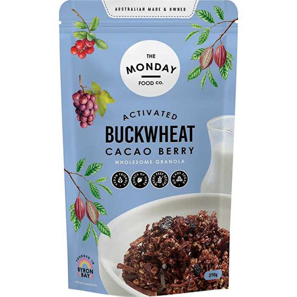 The Monday Food Co. Activated Buckwheat Granola Cacao Berry 270g