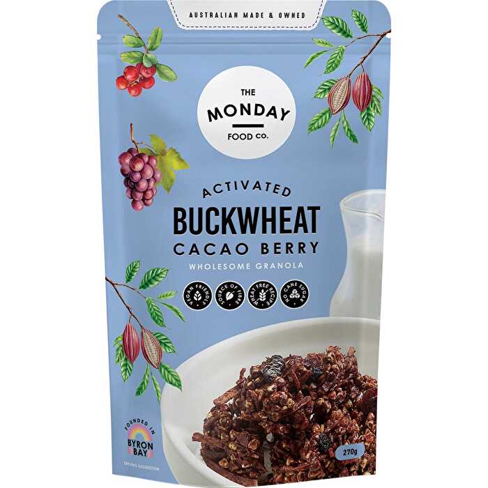 The Monday Food Co. Activated Buckwheat Granola Cacao Berry 270g