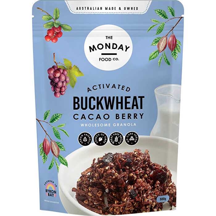 The Monday Food Co. Activated Buckwheat Granola Cacao Berry 500g