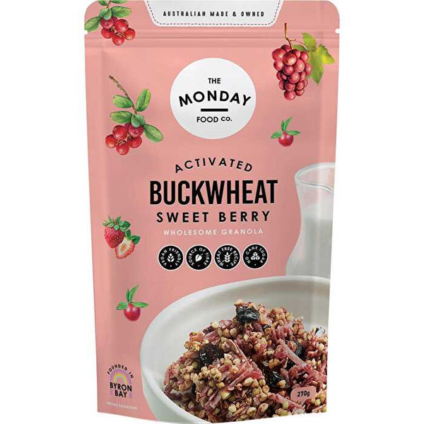 The Monday Food Co. Activated Buckwheat Granola Sweet Berry 270g