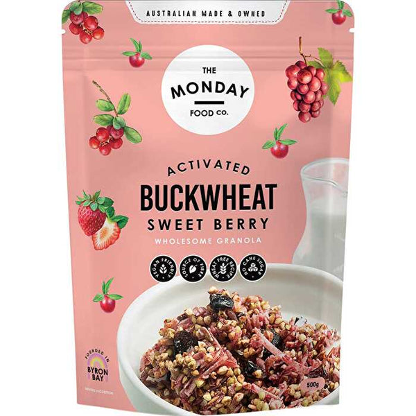 The Monday Food Co. Activated Buckwheat Granola Sweet Berry 500g