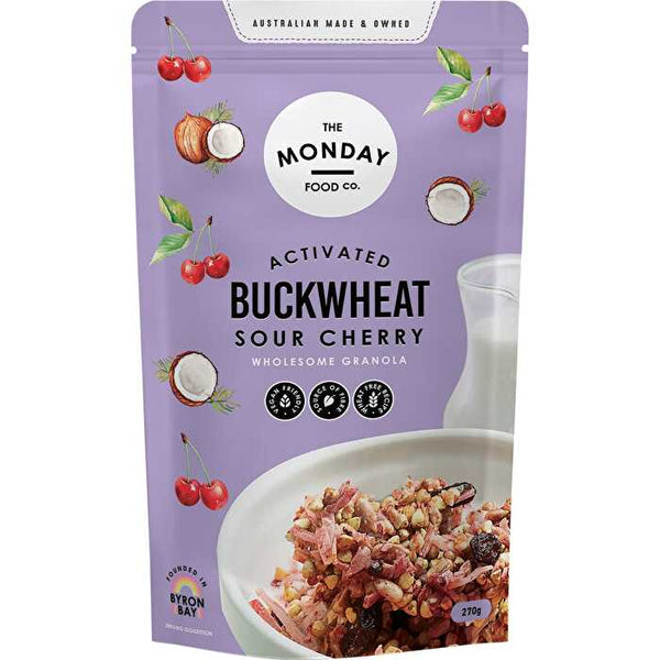 The Monday Food Co. Activated Buckwheat Granola Sour Cherry 270g