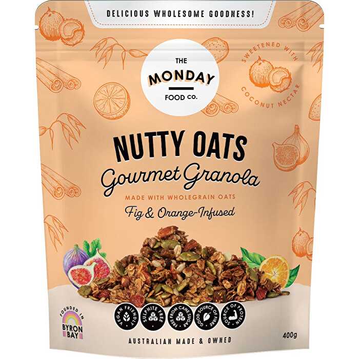 The Monday Food Co. Nutty Oats Gourmet Granola Fig & Orange-Infused 400g