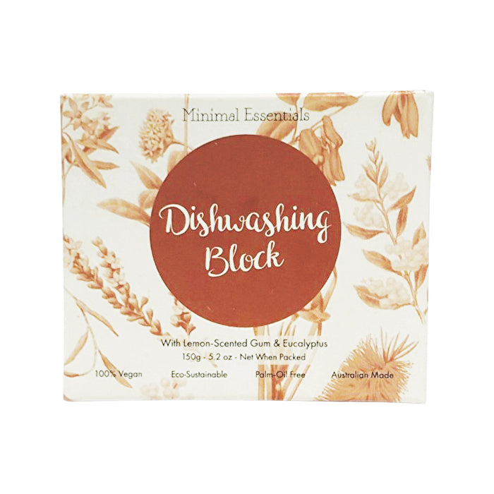 Minimal Essentials Dishwashing Block with Lemon Scented Gum & Eucalyptus 150g