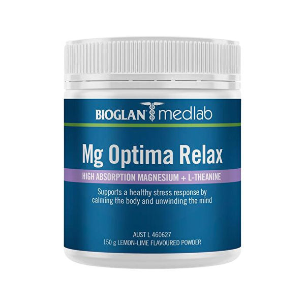 Laboratories Pharmacare Bioglan Medlab Mg Optima Relax Lemon Lime 150g