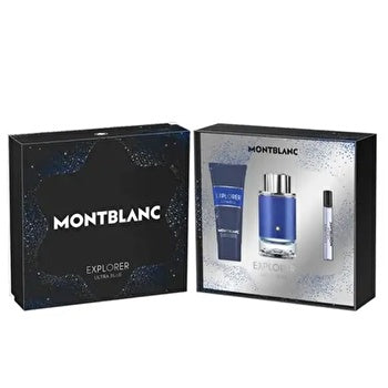 Mont Blanc Explorer Ultra Blue Man Set Eau De Parfum + Eau De Parfum 7.5ml & Sg (2023) 100ml