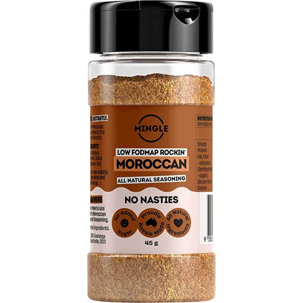 Mingle Moroccan Low FODMAP All Natural Seasoning 10x45g