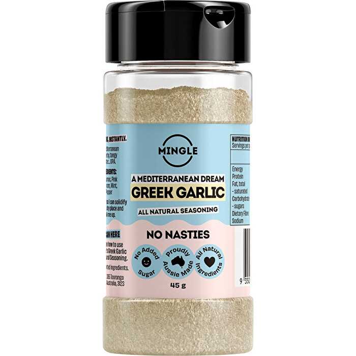 Mingle Greek Garlic Lovers All Natural Seasoning 10x45g