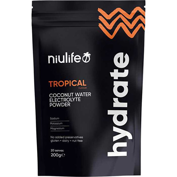 Niulife Hydrate Electrolyte Powder Tropical 200g