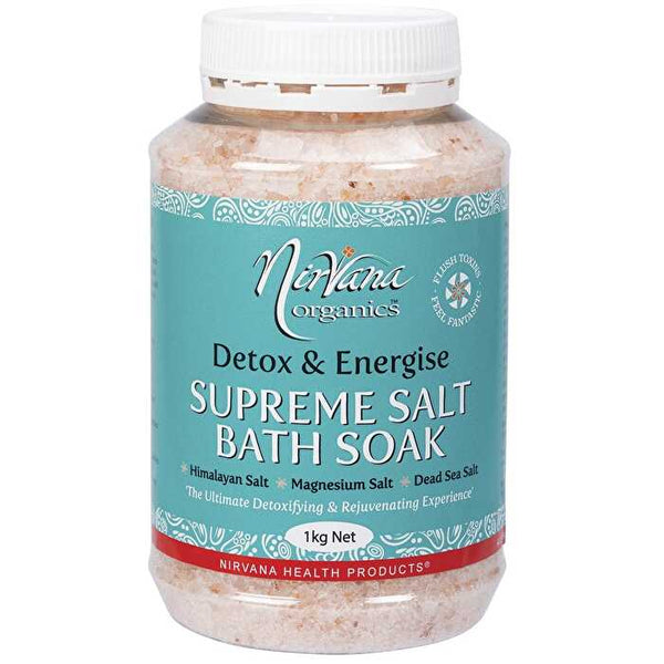 Nirvana Organics Himalayan Crystal Salt Detox Supreme Bath Soak 1kg