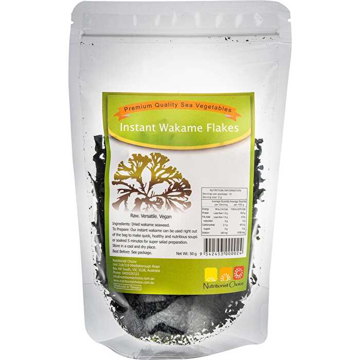 Nutritionist Choice Sea Vegetables Wakame Flakes 50g