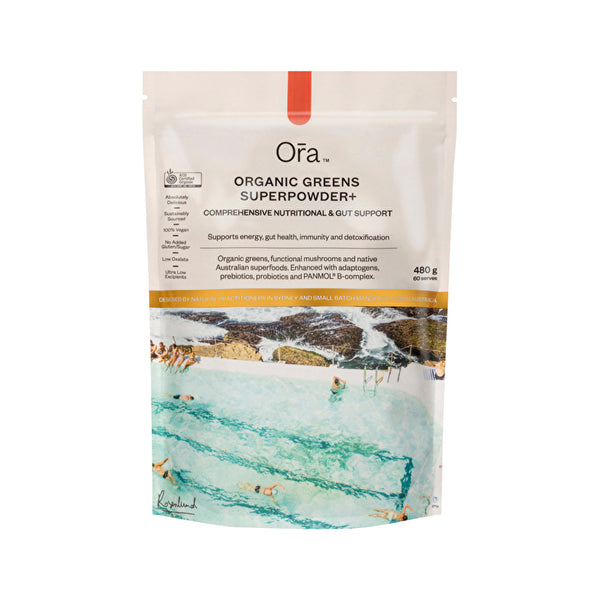 Ora Health Ora Organic Greens Superpowder+ Oral Powder 480g