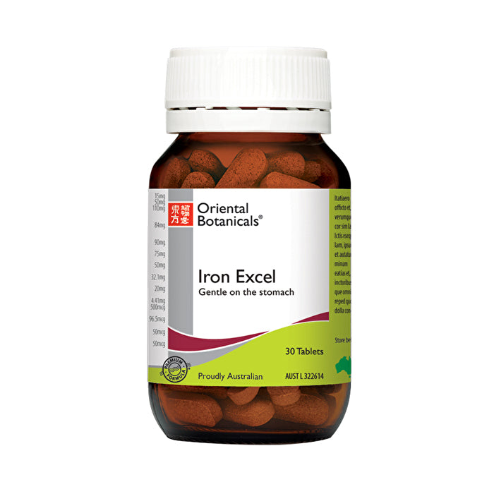 Oriental Botanicals Iron Excel **sell Through**