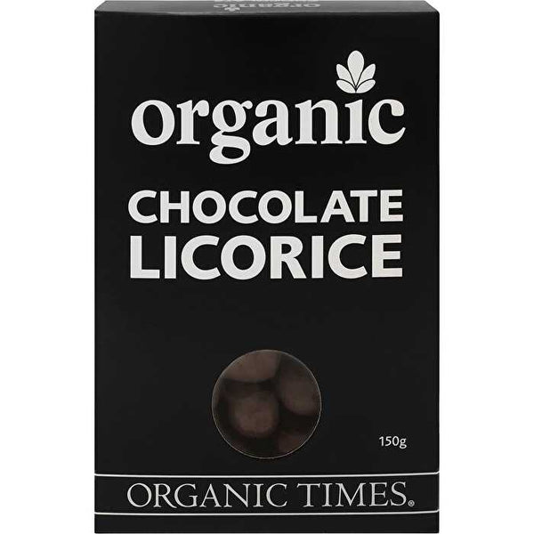 Organic Times Milk Chocolate Licorice 150g