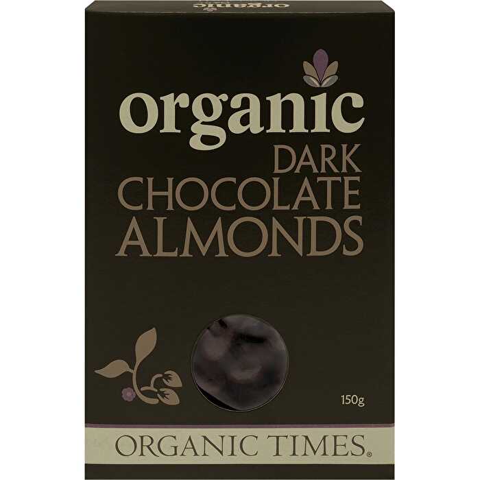 Organic Times Dark Chocolate Almonds 150g