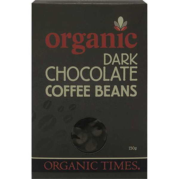 Organic Times Dark Chocolate Coffee Beans 150g