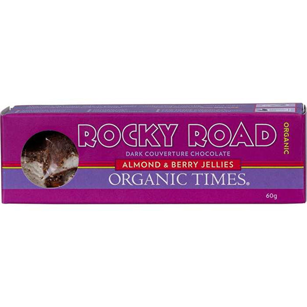 Organic Times Rocky Road Dark Chocolate 60g