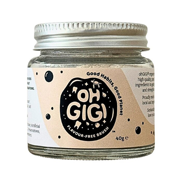 OhGiGi ohGiGi Tooth Powder Flavour-Free Brush 40g