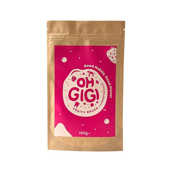 OhGiGi ohGiGi Tooth Powder + Hydroxyapatite Fruity Brush Refill 100g