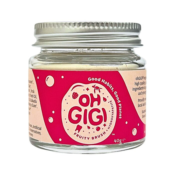 OhGiGi ohGiGi Tooth Powder + Hydroxyapatite Fruity Brush 40g