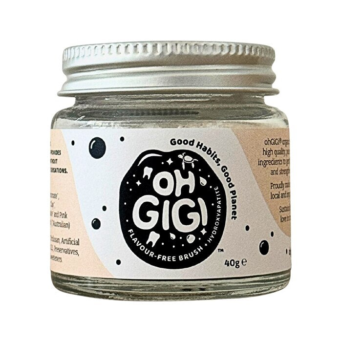 OhGiGi ohGiGi Tooth Powder + Hydroxyapatite Flavour-Free Brush 40g