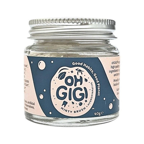 OhGiGi ohGiGi Tooth Powder + Hydroxyapatite Minty Brush 40g