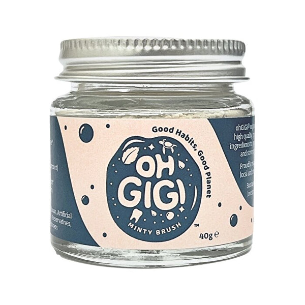 OhGiGi ohGiGi Tooth Powder Minty Brush 40g