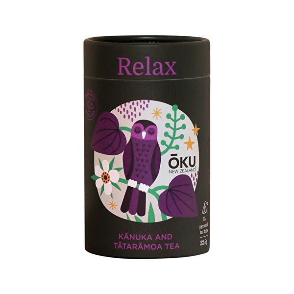 OKU New Zealand Relax Kanuka & Chamomile Blended Tea x 15 Tea Bags