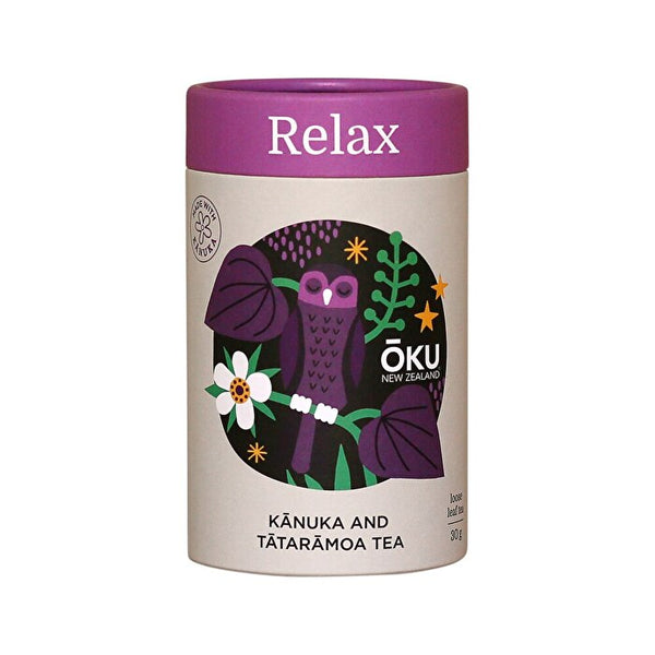 OKU New Zealand Relax Kanuka & Chamomile Blended Tea Loose Leaf 30g