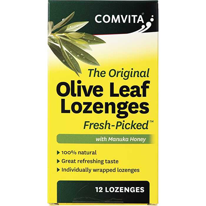 Comvita Olive Leaf Extract Lozenges with Manuka Honey 12pk