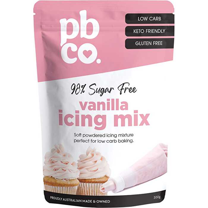 Pbco Vanilla Icing Mix 98% Sugar Free 300g