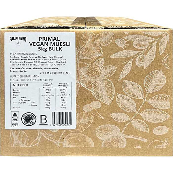 Paleo Hero Vegan Muesli Bulk 5kg