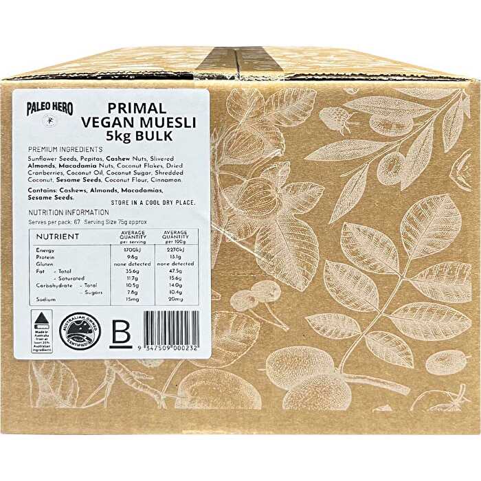 Paleo Hero Vegan Muesli Bulk 5kg