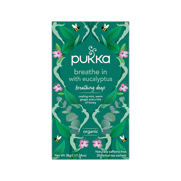 Pukka Organic Breathe In With Eucalyptus x 20 Tea Bags