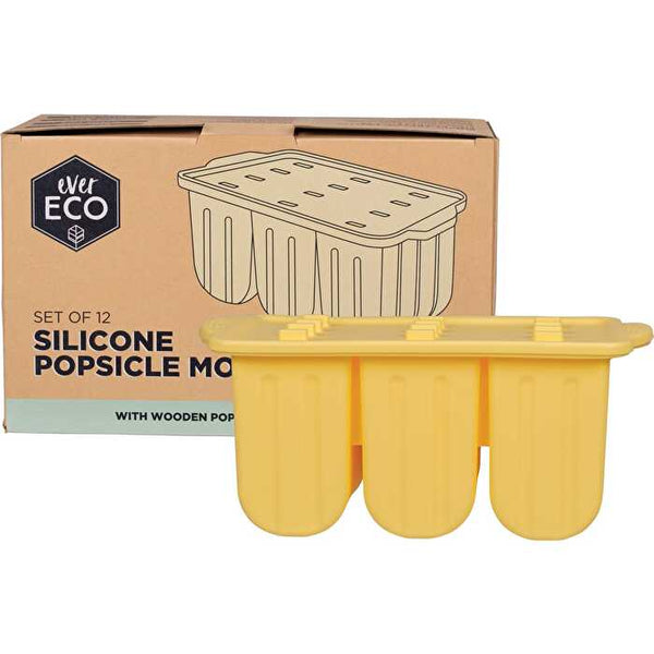 Ever Eco Silicone Popsicle Moulds Tray of 12