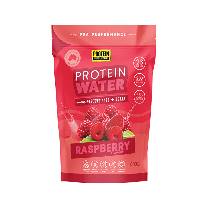 Protein Supplies Australia Protein Water Raspberry 800g