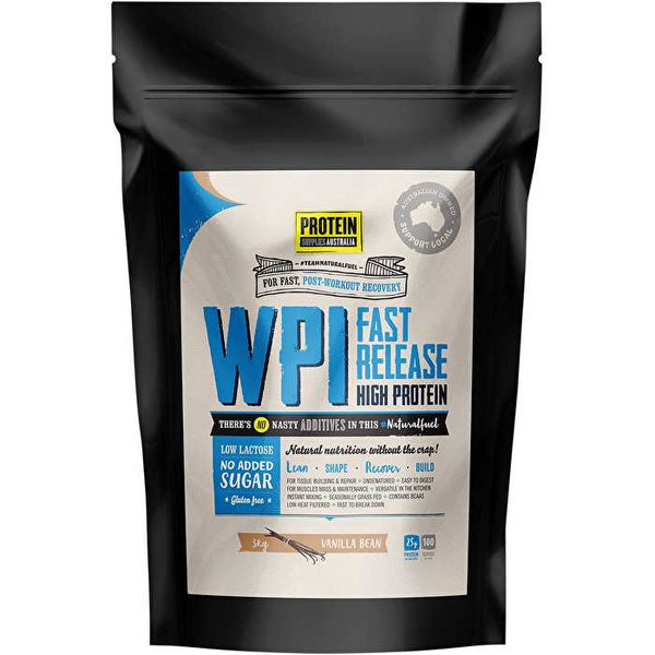 Protein Supplies Australia WPI Whey Protein Isolate Vanilla Bean 3kg