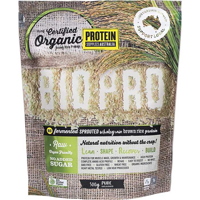 Protein Supplies Australia BioPro Sprouted Brown Rice Pure 500g