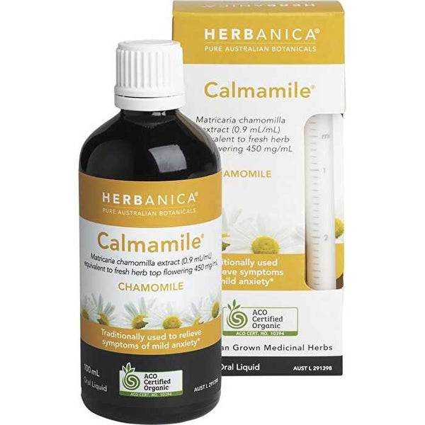 Ppc Herbs Herbanica Herbal Tincture Calmamile Chamomile 100ml