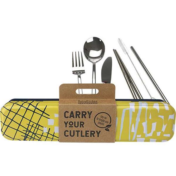 Retrokitchen Abstract Stainless Steel Cutlery Set