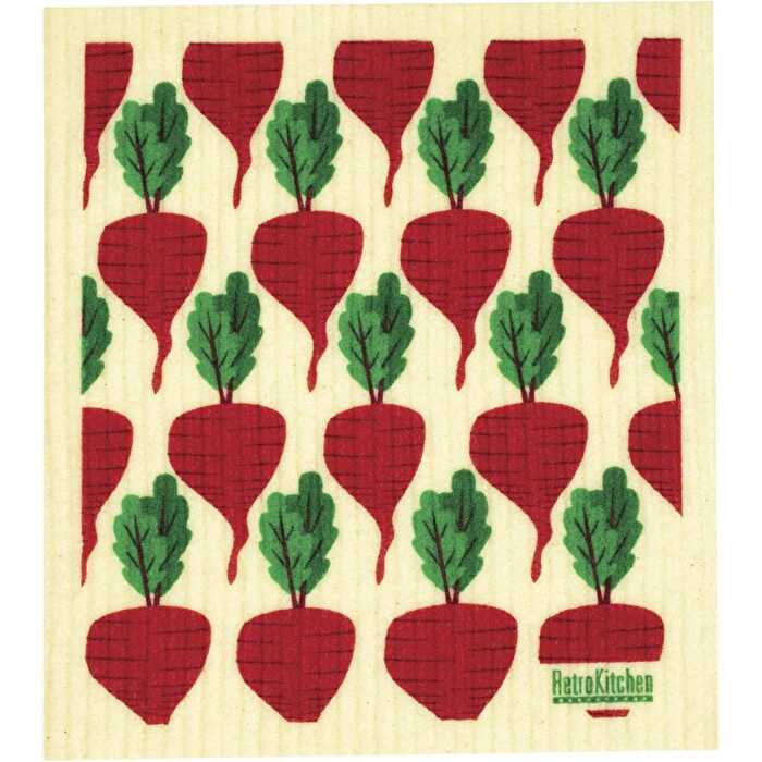 Retrokitchen 100% Compostable Sponge Cloth Beetroots