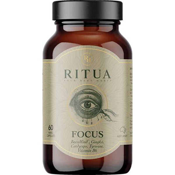 Ritua FOCUS BacoMind Ginko Cordyceps Tyrosine B6 60 Caps