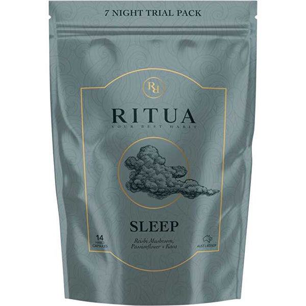 Ritua SLEEP Trial Pack Reishi Mushroom Passionflower Kava 14 Caps