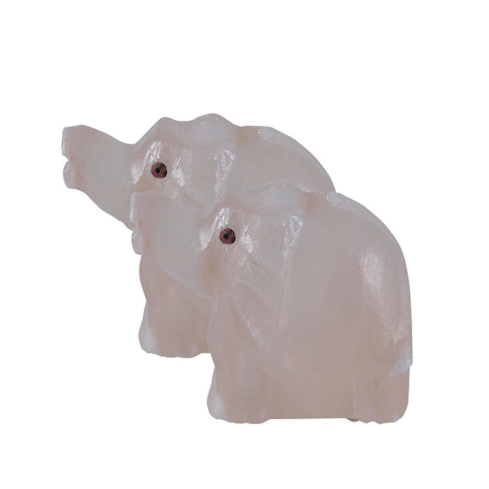 SaltCo Salt Crystal Tea Light Elephant x 2