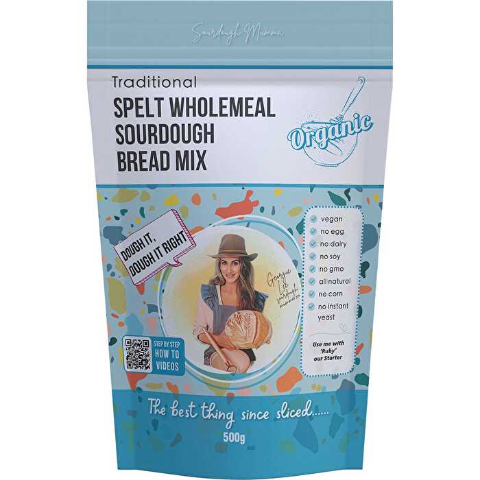 Sourdough Mumma Spelt Wholemeal Sourdough Bread Mix Traditional 500g