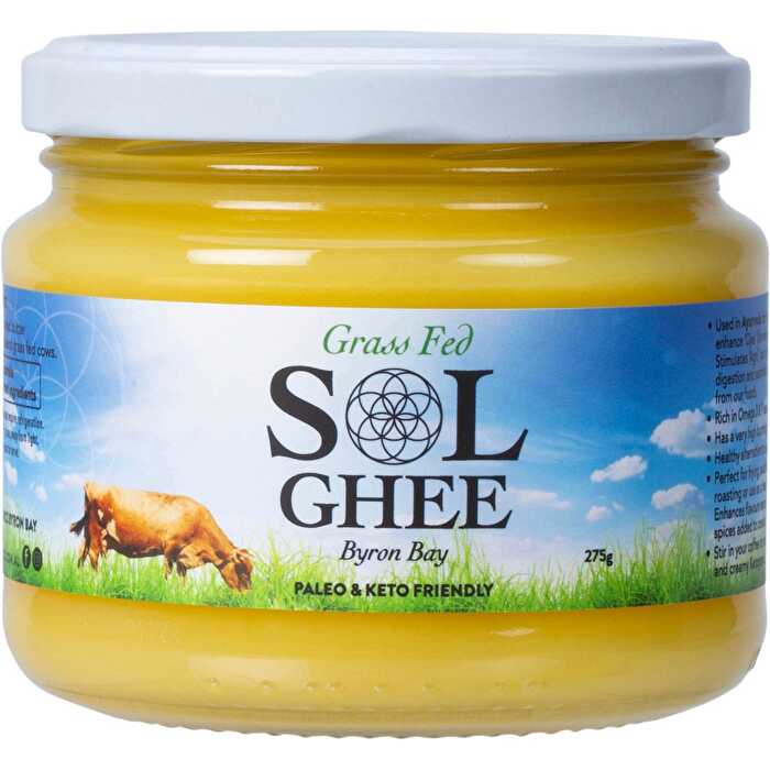 Sol Organics Grass Fed Ghee 275g